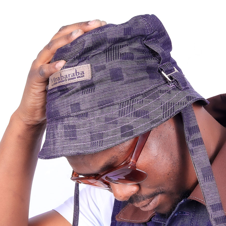 Bucket Hat (1 Ply) - Mrabaraba Denim Bucket Hat (1 Ply) - Mrabaraba Denim